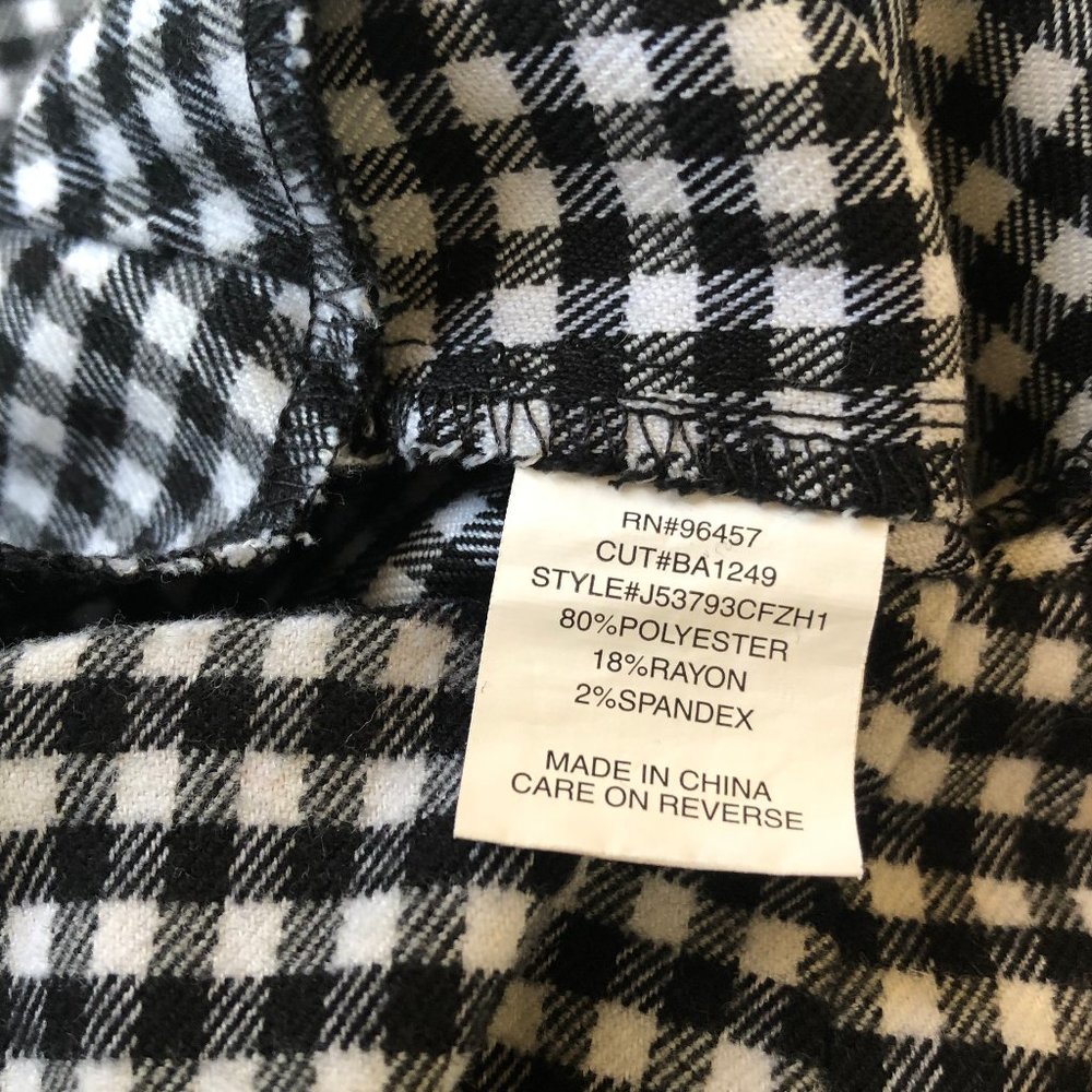 Eyeshadow Short Skirt Checks Plaid A-Line Vented - Picture 6 of 8